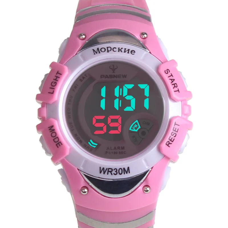 

PASNEW cheap plastic hand watch 30M Water Resistant Children sport digital promotional Watch 308GB