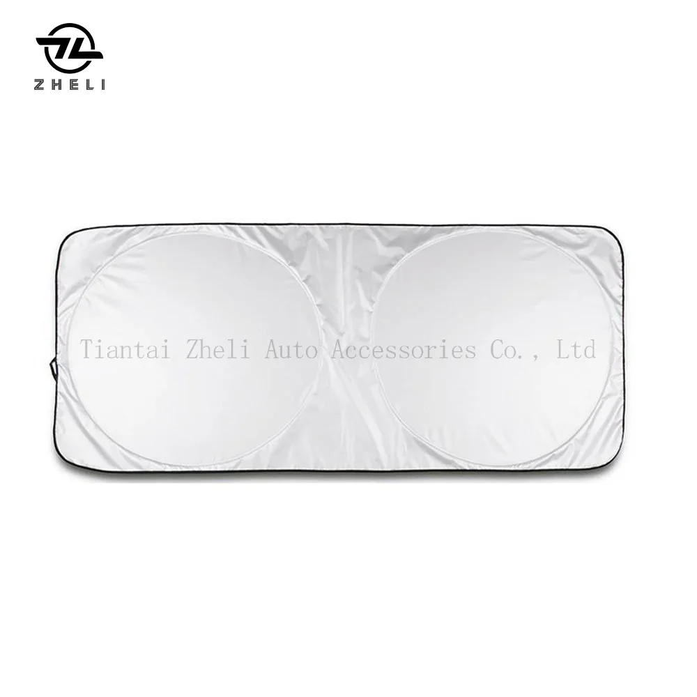 
nylon material baby advertising car sun shade front window 