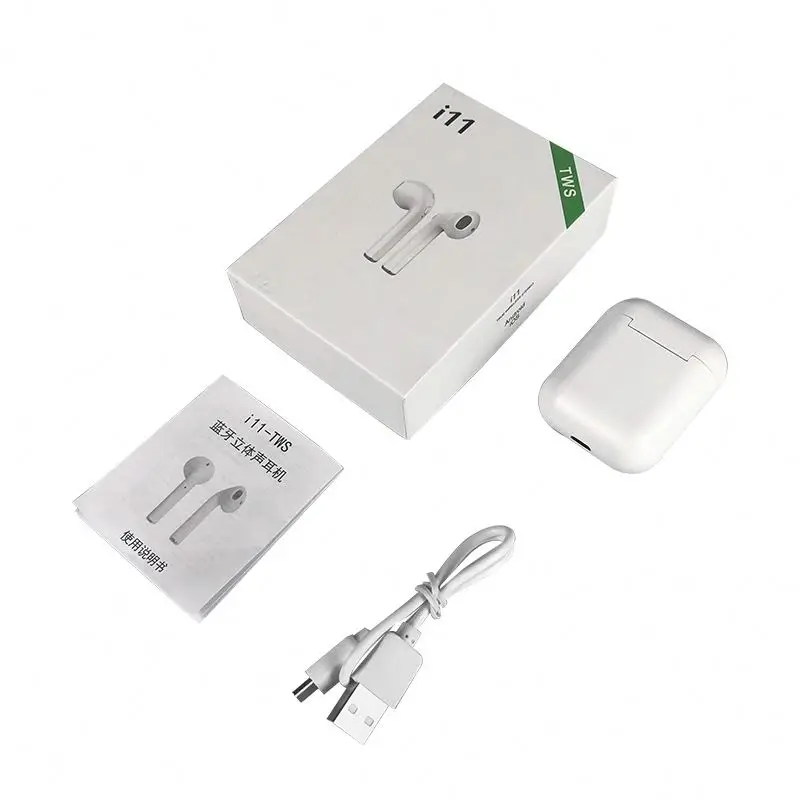 

Free Shipping I11 Tws Button V5.0 Wireless Mobile Earphone Headphone Earbuds