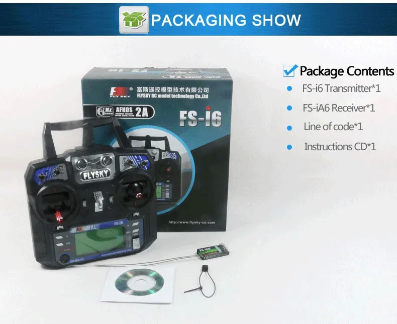 Fs I6 Fsi6 Remote Control 6ch Transmitter And Receiver Mode 2 System Lcd Screen For Rc