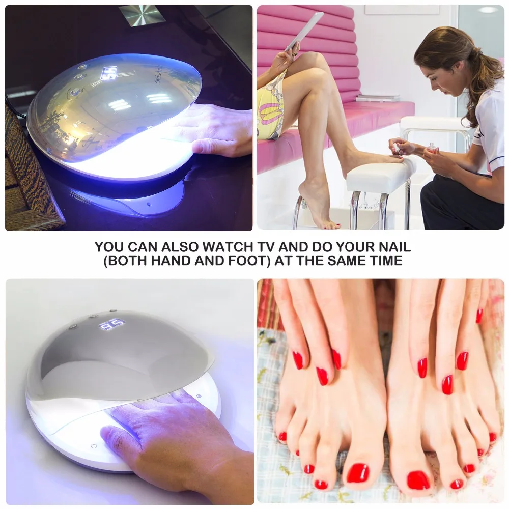 LED Nail Lamp Hot Selling UV 36 Watt Nail Polish Foot Dryer Digital Manicure Machine Nail Gel Lamp