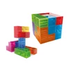 Assembled transparent plastic magnetic toy building blocks for kids HC397256