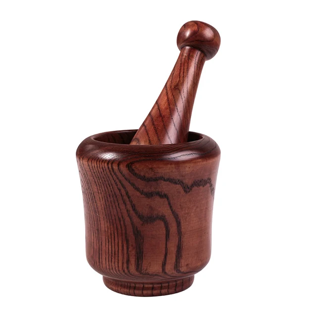 

Available Mini Wooden Manual Mortar And Pestle, Garlic Cans