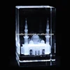 3D laser engraving Islamic glass crystal gift