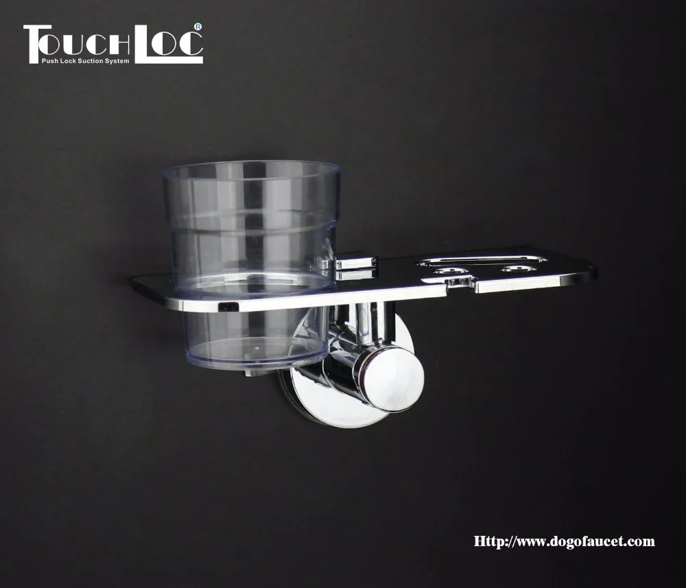 
Bathroom Accessory Tooth Brush Tumbler Holder with Vacuum Suction Cup Luxury 