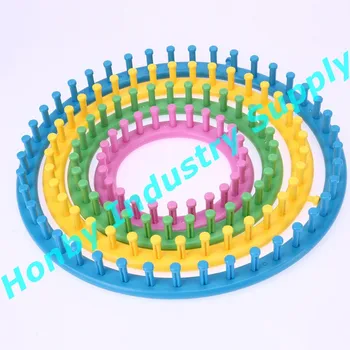 Stunningly Design 4 Size Round Plastic Knitting Loom For Yarn Cord Knitter Diy Buy Knitting Loom Plastic Knitting Loom Round Plastic Knitting Loom