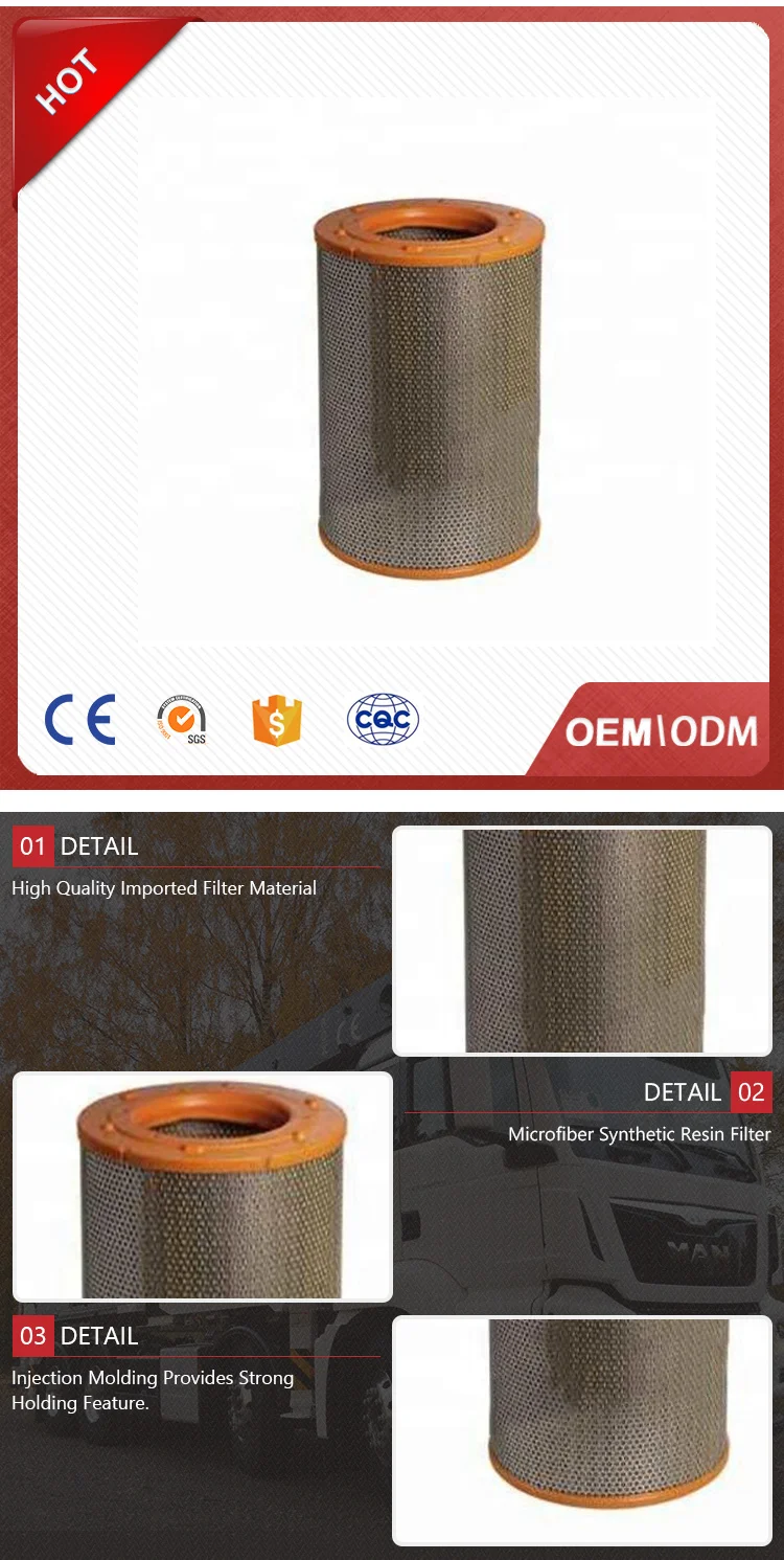 Auto air filter for car 81083040083 RS3714 P781393 AF25264 E237L 81083040094 make air filter