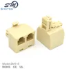 Duplex Wall Jack Adapter (White, 4-Conductor)
