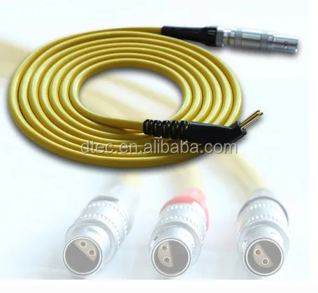 Connection Cable 3 Prong 2 Pins Yellow for all China Leeb Hardness Tester Meter 