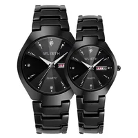 

WLISTH hot sale stainless steel quartz wrist couple watches