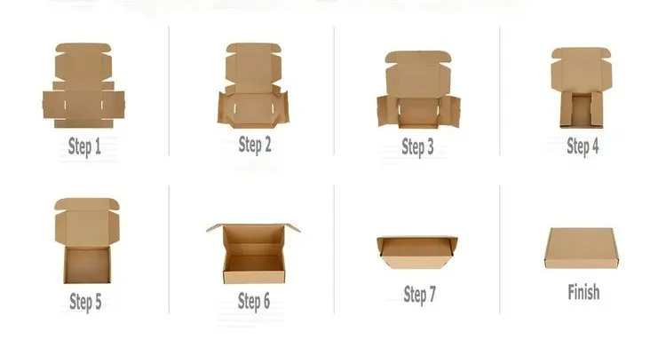 N*210*70cm Oem Customized Size Kraft Paper Clothes Apparel T-Shirt Corrugated Mail Box