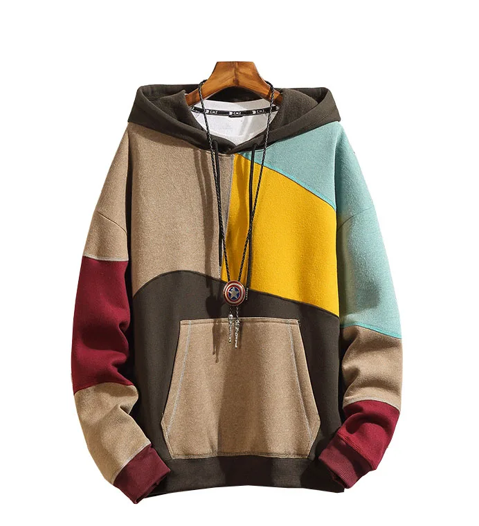 

The Newest Hoodie Custom Hoodies For Men Color Block Hoodies Factory, Show or customize as per ur requirement
