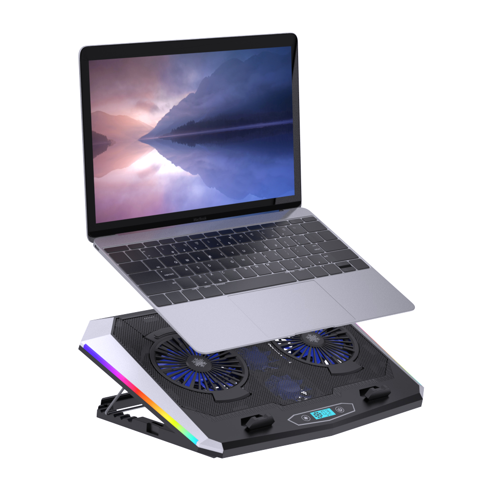 

18 inch laptop cooler adjustable aluminum laptop stand Laptop Cooling Pad