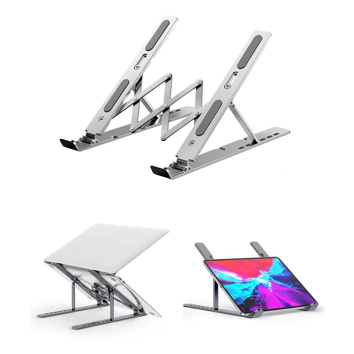 

6-Angles Adjustable Notebook Stand Aluminum Laptop Portable Stand Foldable