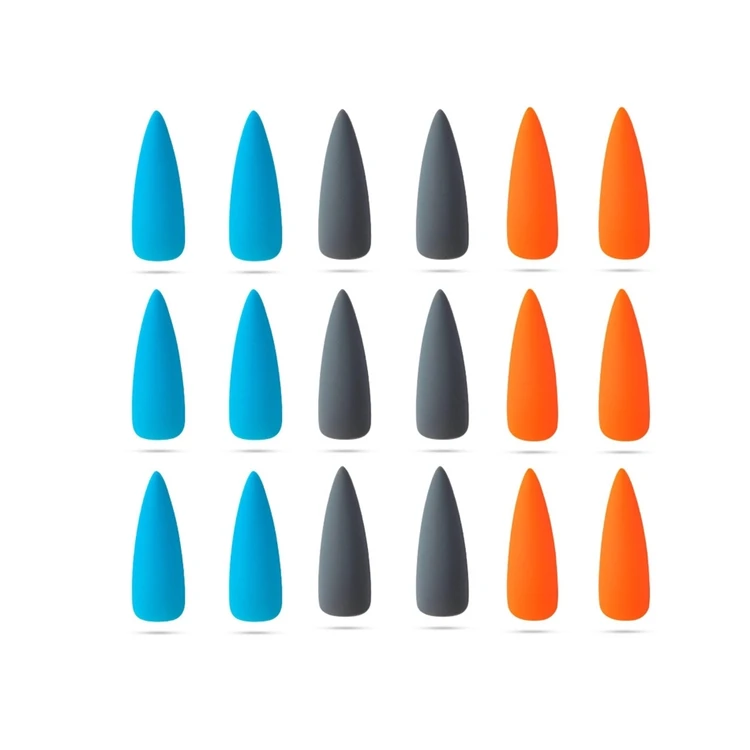 

Fashion Super Long Color Frosted Water Drop Nail Full Sticker Wearing Nail Nail Patch