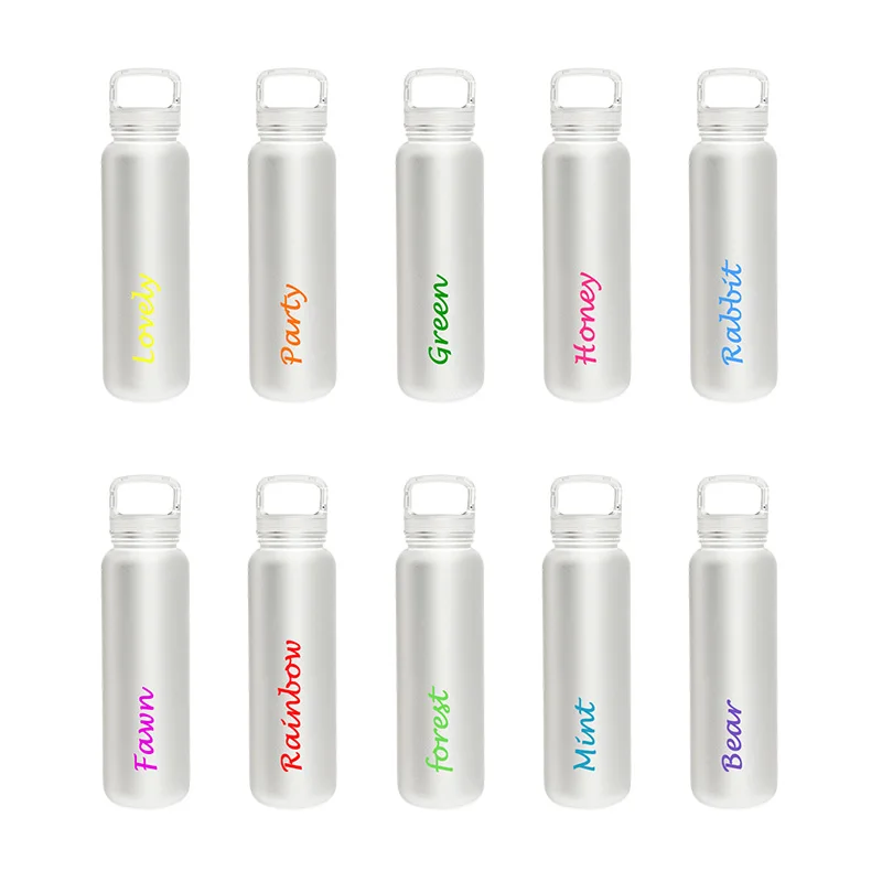 

High quality designed island water bottle stainless steel white sublimation widemouth 14oz 18oz 22oz vacuum flasks bottles, White or customized color/logo/pattern
