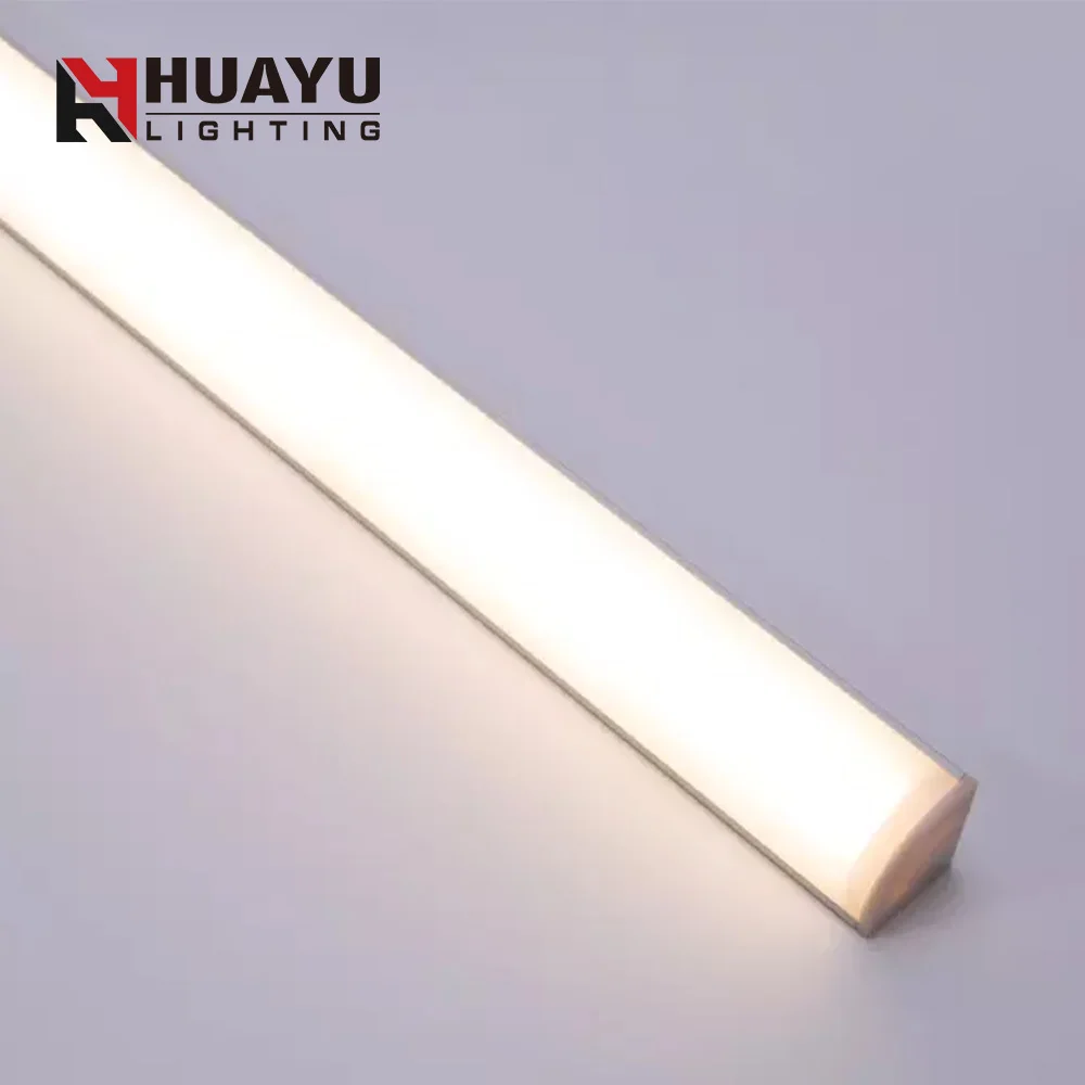 16*16mm Aluminum extrusions corner angle 45 degrees LED Aluminum Profile bar light for LED Strip lights