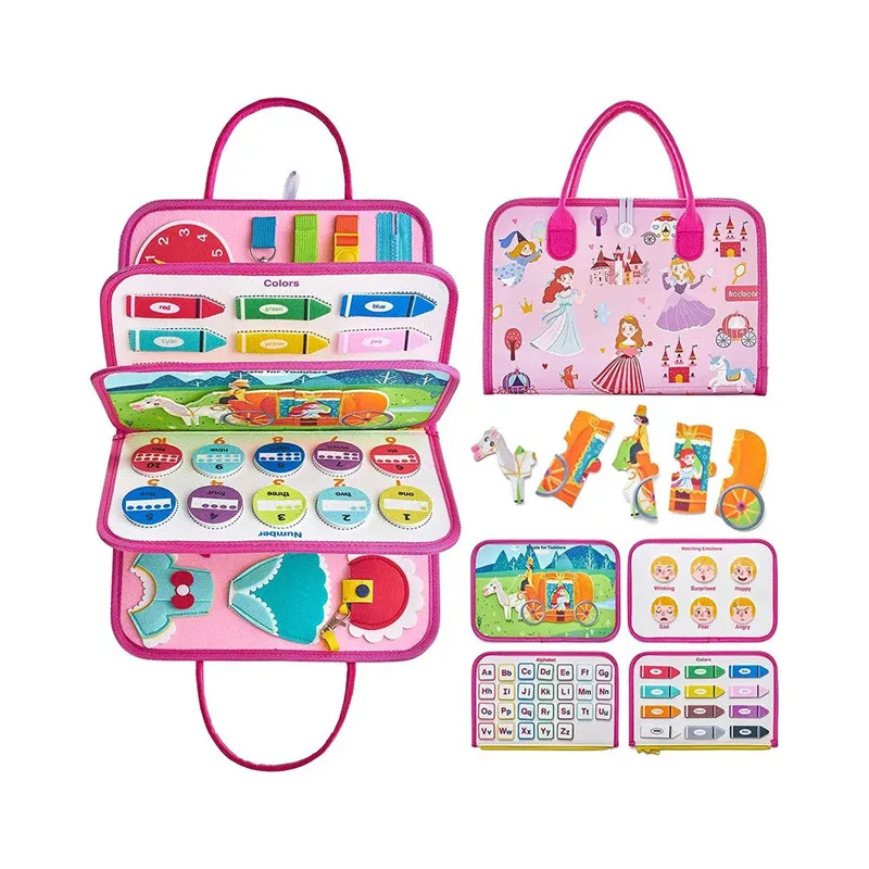

Popular practical enlightenment puzzle children's felt busy board
