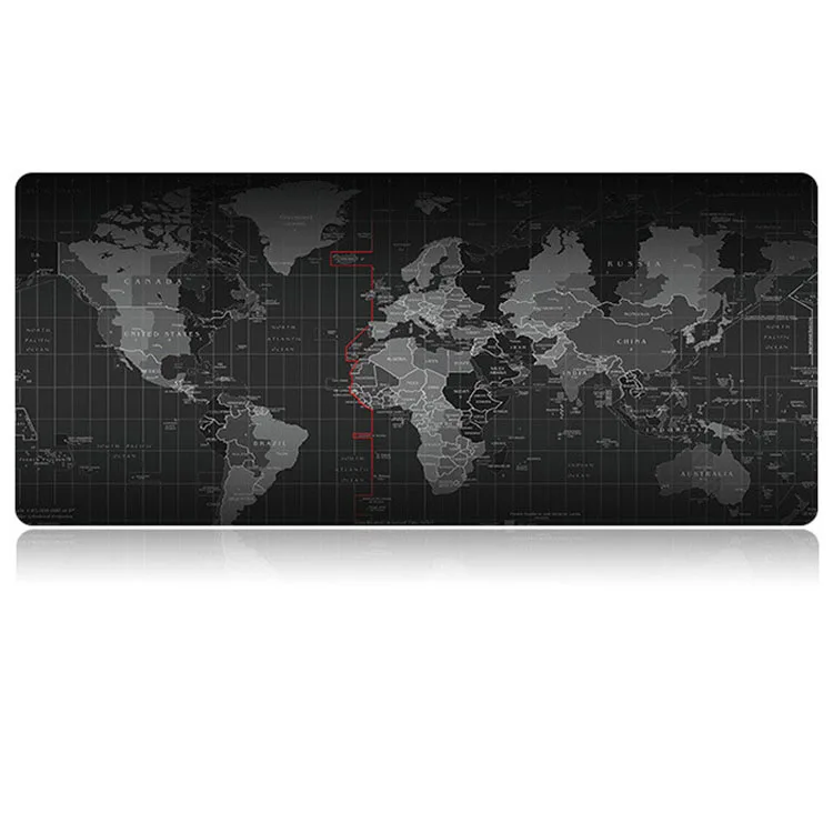 

Large Size World Map Gaming Mousepads High Guality Natural Rubber Mouse Pad Mat, 2 colors