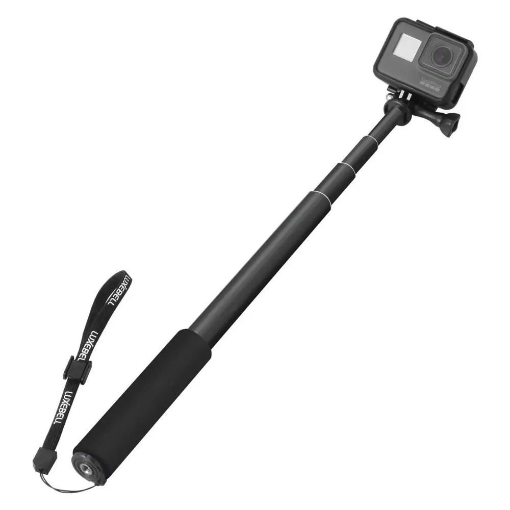 

Hot Sale Kasin Extendable Handheld 12 Inch Monopod Selfie Stick for Gopros 7 6 5 4 Action Camera DSLR Smart Phone, Black