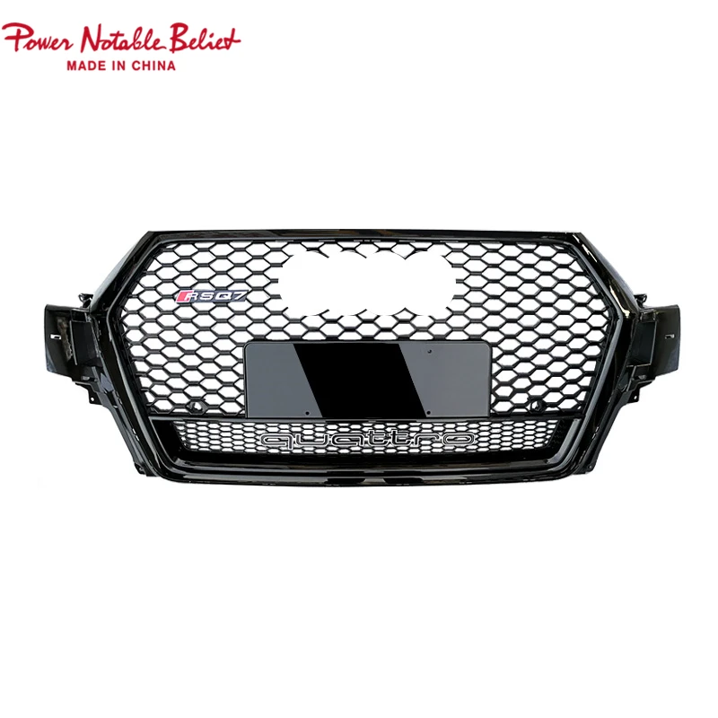 

Free shipping RSQ7 style auto front grille for Audi Q7/SQ7 ABS material honeycomb car grill for Audi Q7/SQ7 2016-2019