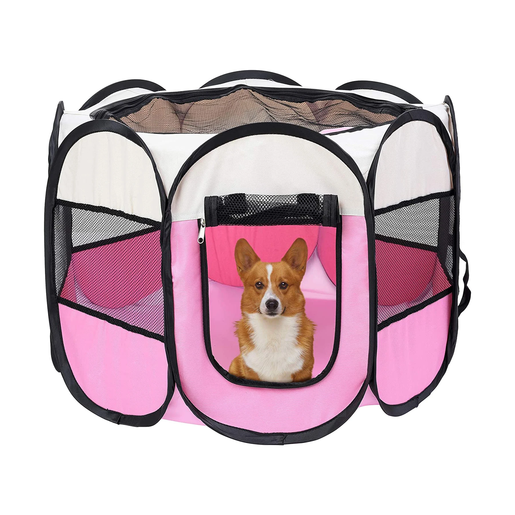 

Foldable Dog Case Tent Carrying Case For Dog Small Puppy Cat Indoor Outdoor Use Water Resistant Collapsible Travel Crate, Customized colors