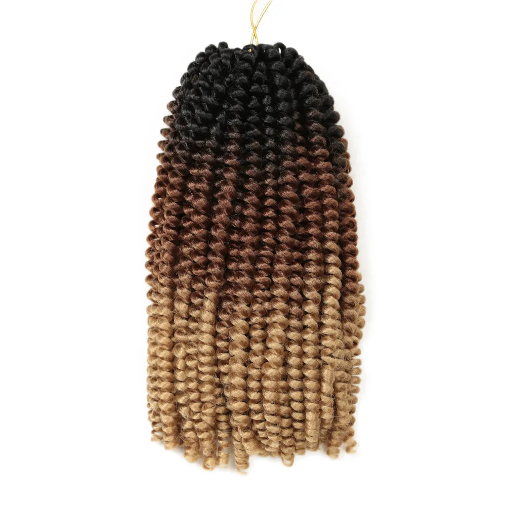 Spring Twist Hair Crochet Braid 10inch Length Afro Twist Hair Attachment High Temperature Fiber Synthetic Hair
