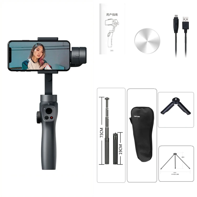 

Stock Offer Smart Face Tracking Anti-Shake Selfie Stick Handheld Gimbal Three-Axis Stabilizer