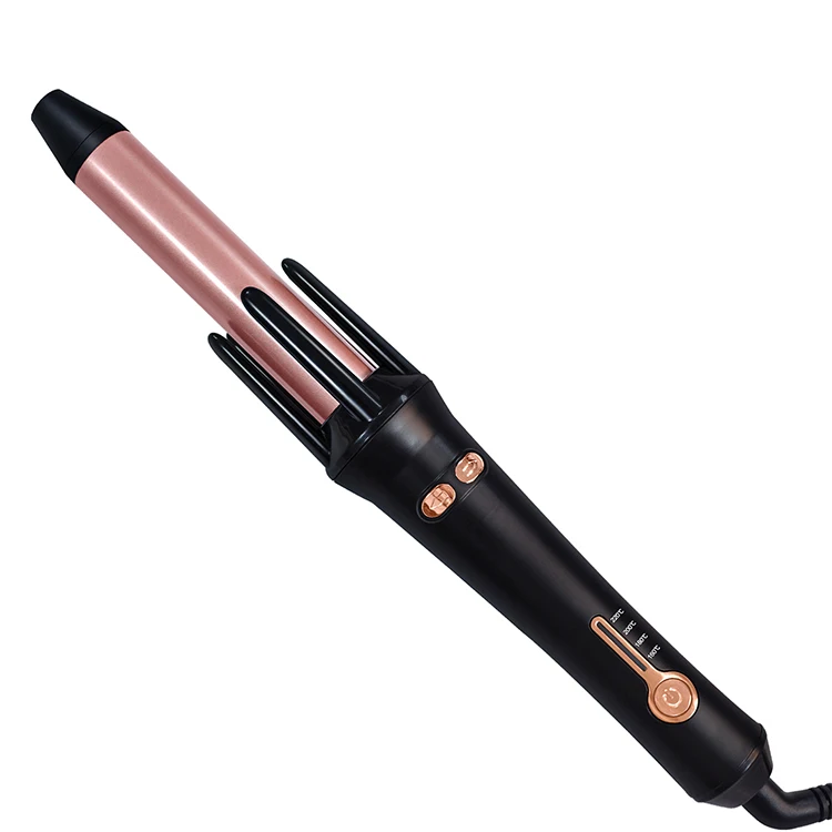 

2021 New Designed Hair Styling Auto Rotating Hair Curling Iron Anti-scaling Spiral Wand Curler, Customized