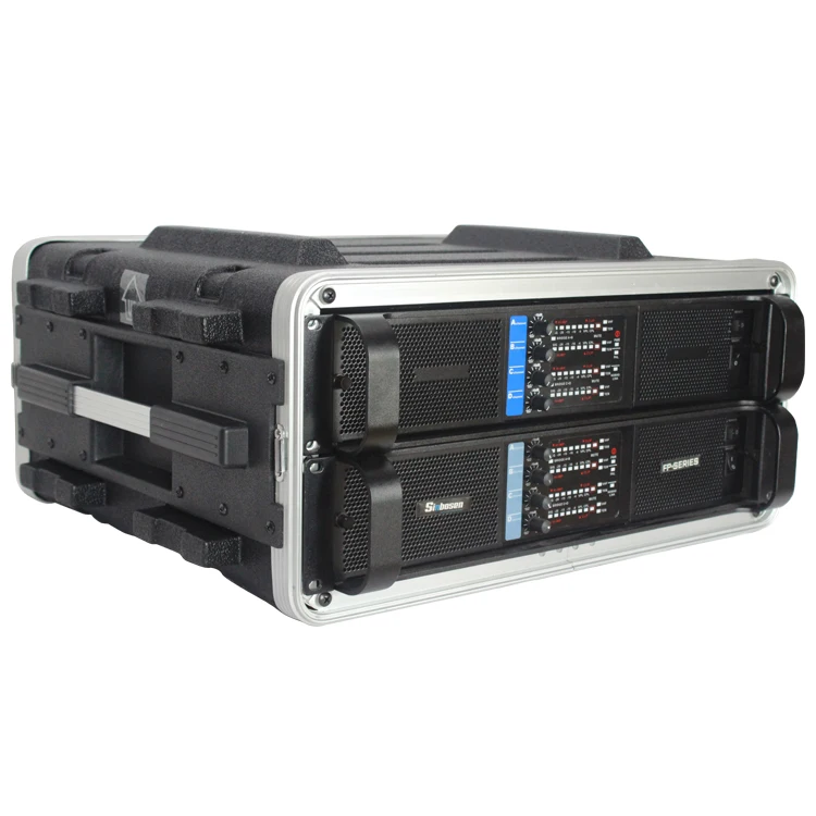 

Professional 4000W Audio Power Amplifier DS-20Q 4CH DJ Audio High Power Amplifier for Subwoofer, Black