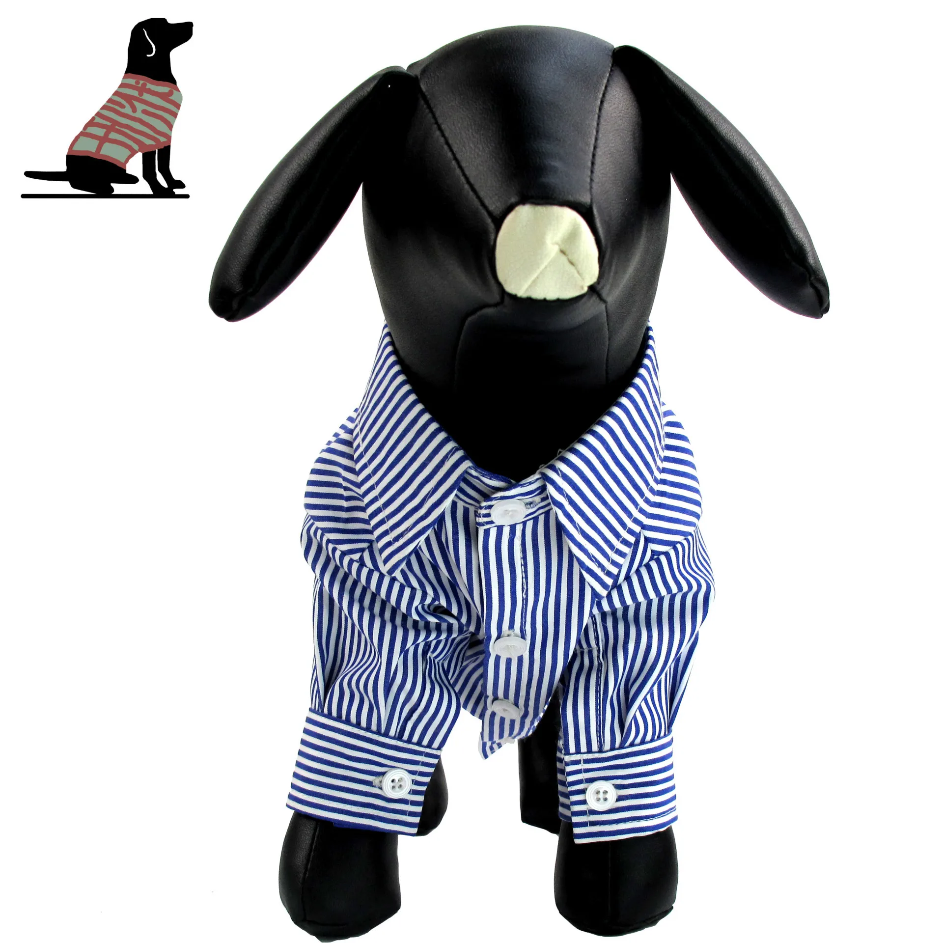 

Wholesale manufacturer price popular pet clothes striped dog shirt