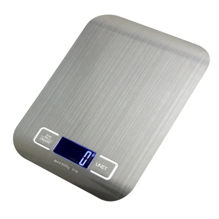 

5kg/1g drop shipping digital kitchen scale electrical smart kitchen cooking weighing food nutrition scale with battery free, White