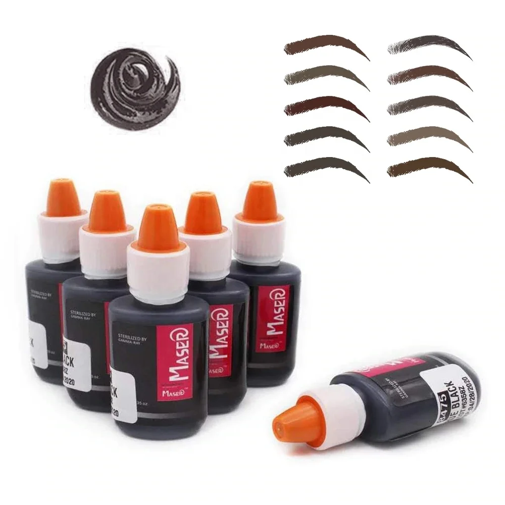 

Permanent Makeup Microblading Pigment Paint Tattoo Machine Ink For Eyebrows Eyeliner Lip Make up Tattoo Supply, 29 colors for you