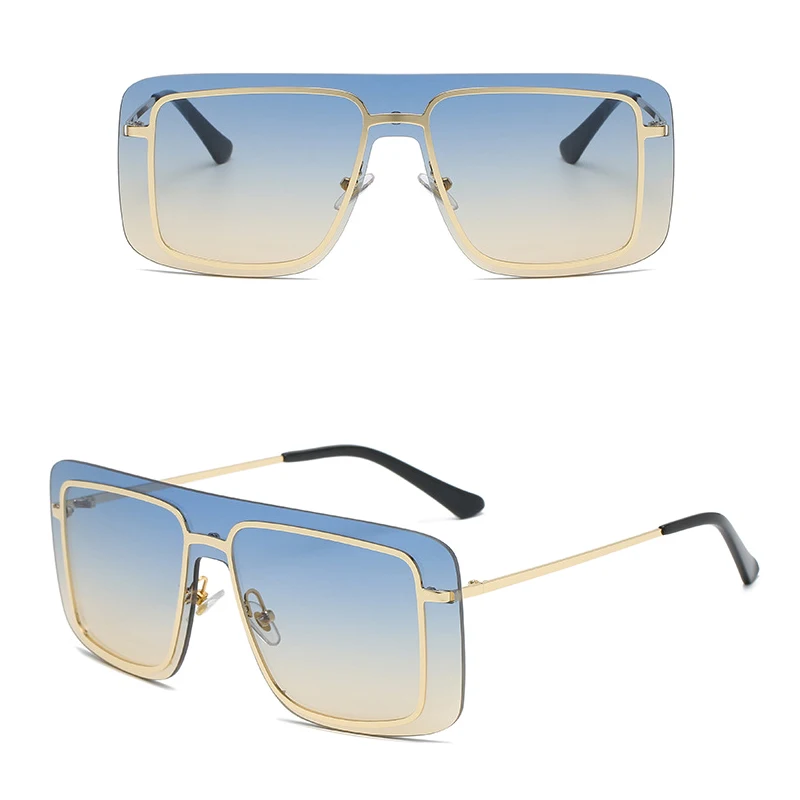 

Unisex Luxury Fashion UV400 Man Shades Metal Sunglasses
