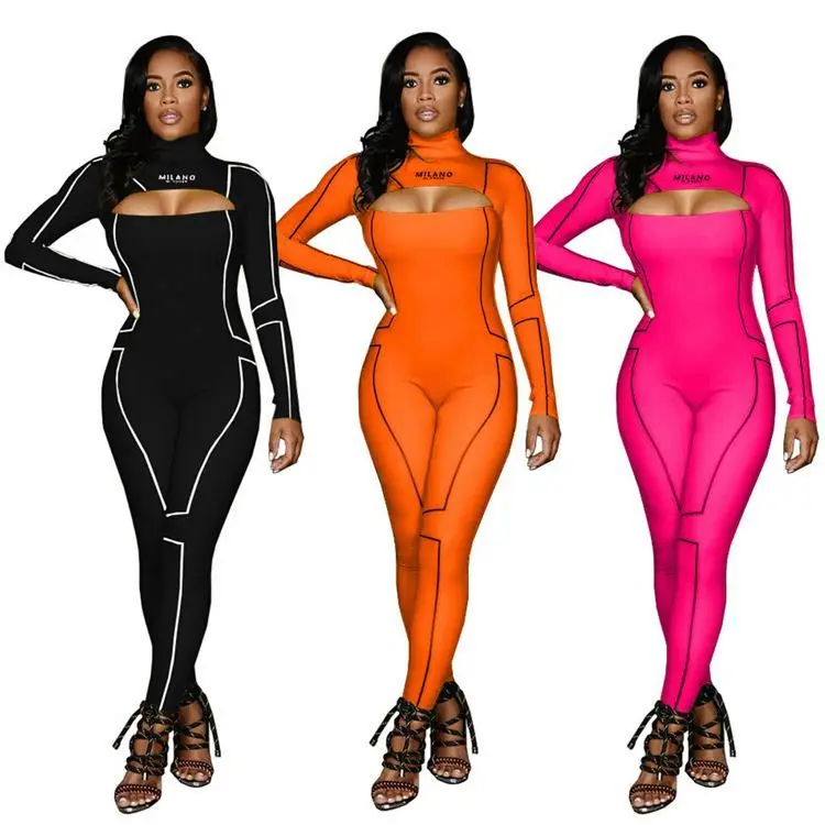 

2021 Spring Jumpsuit Womens Breathable Corset Lucky Label Jumpsuit Women One Piece Fitness Streetwear Jumpsuits