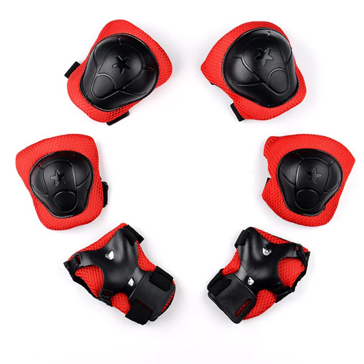 

High Quality Wholesale Custom Cheap Skateboard Safety Device Skateboard Knee Protector, Children's protective gear (red and black)