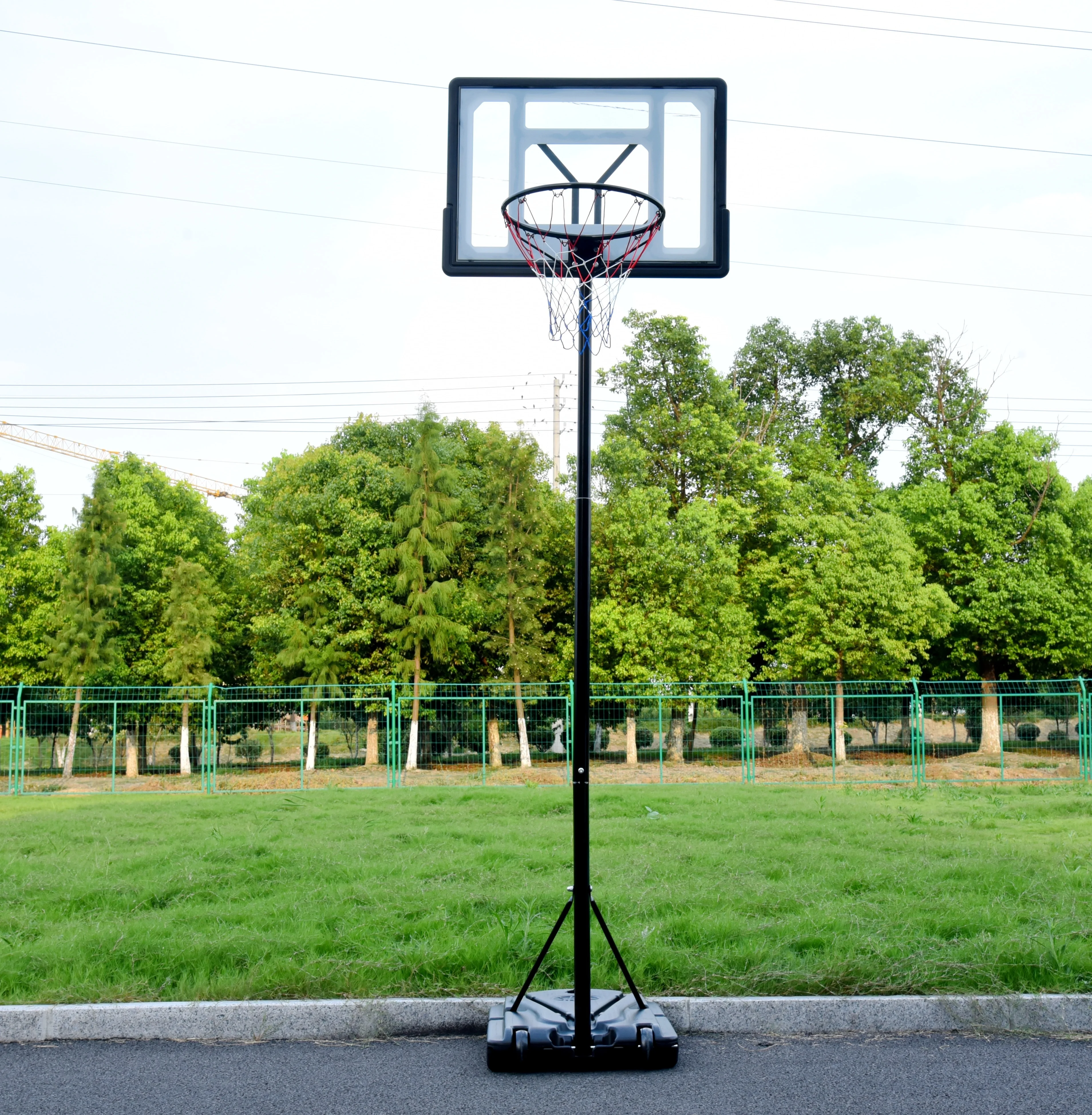 

Cheap Indoor Outdoor Height Adjustment Square Tube Movable Sports Equipment Basketball Hoop For Kids