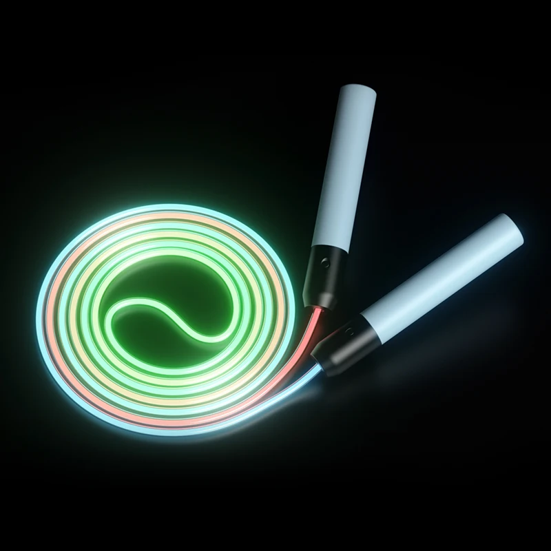 

2023 New KEPUAI Fiber Optic Light Luminous Skipping Rope for Kids Jump Rope with LED