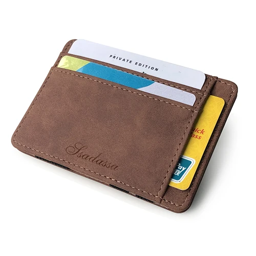 

Korean Style Nubuck Leather Magic Zipper Wallet Coin Wallet