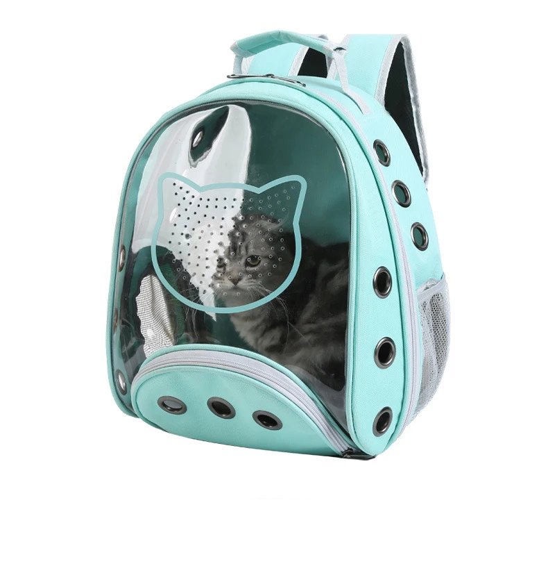 

Pvc transparent breathable capsules pet pet dog carrier backpack for cat and small animals, Customized color