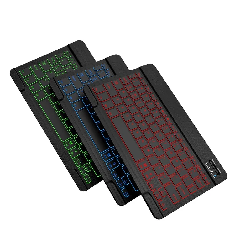 

Wholesale prices mini colorful backlit portable keyboard wireless for ipad, Black