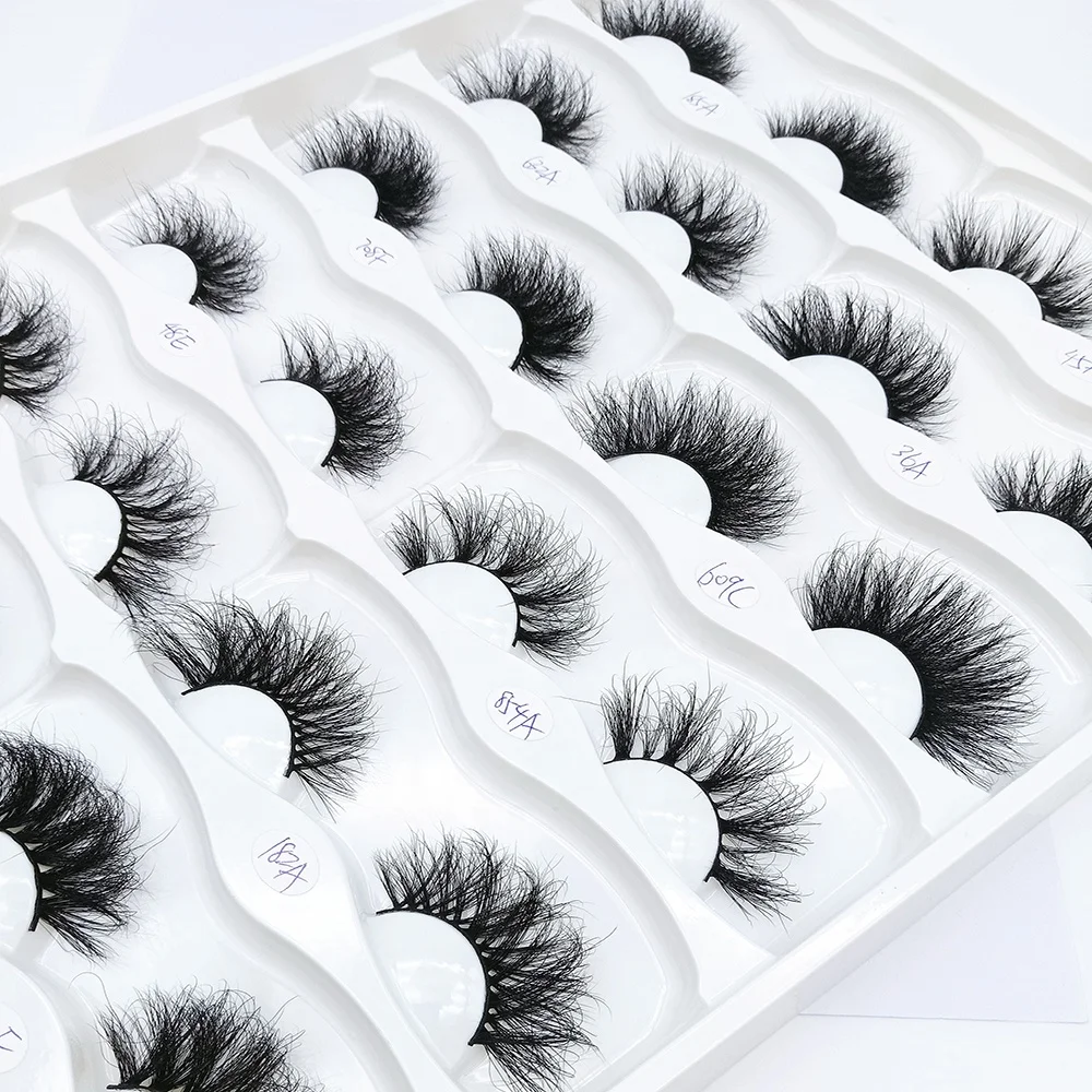 

Wholesale 3D Fluffy Mink Eyelashes False Vendor With Private Label Packaging