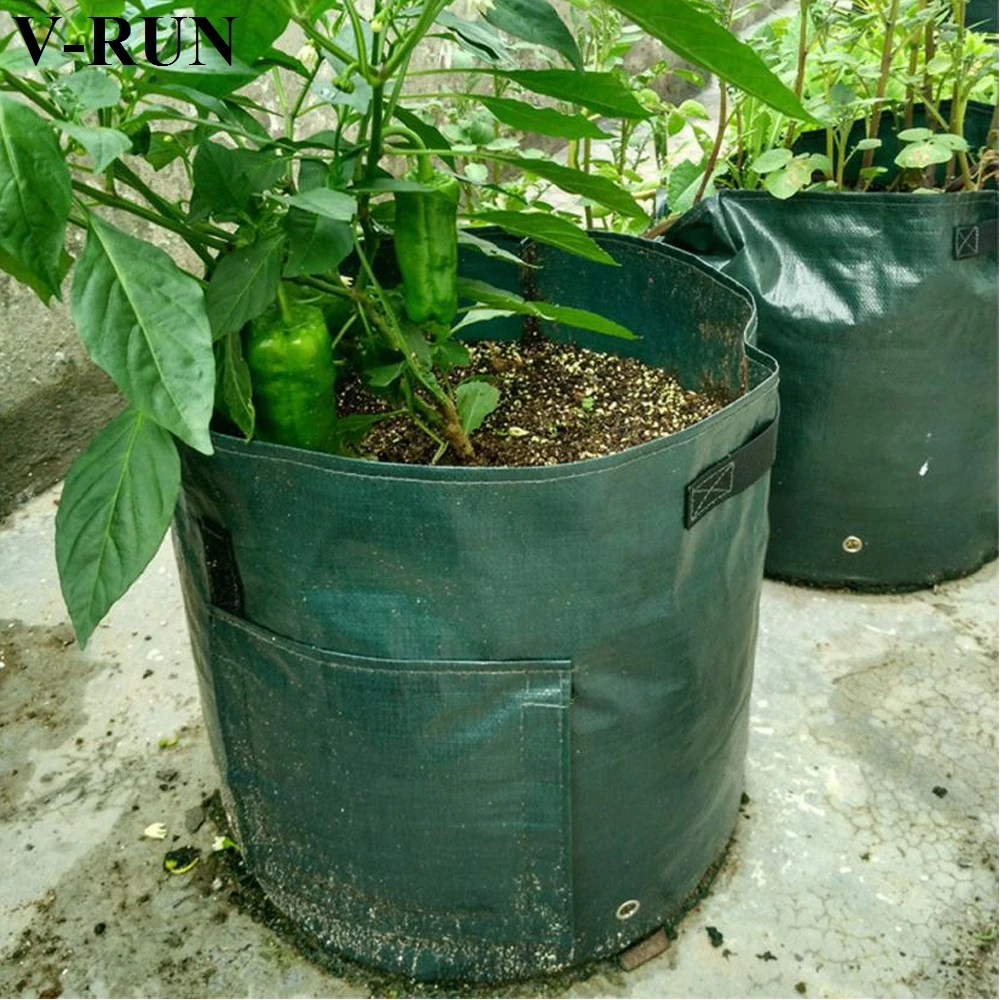 10 加仑花园马铃薯种植袋便携式耐用家庭农场播种机种植袋 pe 浴缸