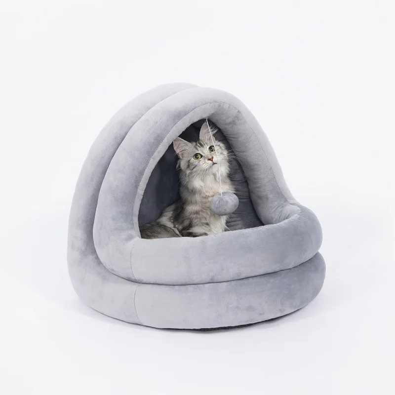 

Hot sales cat bed comfortable luxury style cotton pet sofa bed for all season