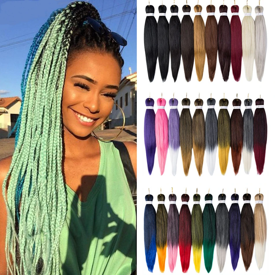 

Wholesale Vast Source Expression ez Braid HairPre Stretched Perm Ombre Professional Pack Fiber Hot Water Synthetic Braiding