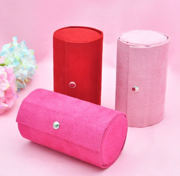 

Fancy Design Handmade Cylinder Jewelry Collection Storage Box