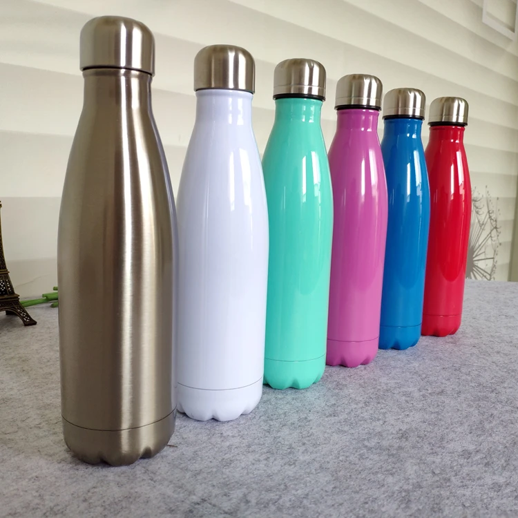 

Cold drink sports stainless steel vacuum thermo flask 350ml//750ml, Silver ,white, green, red,blue, pink...