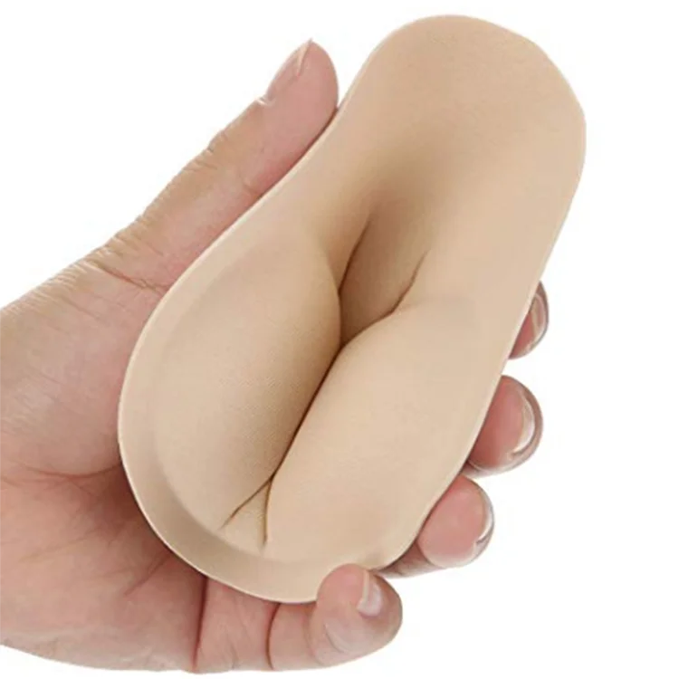 

Self-adhesice Women Breast Cup Inserts Bikini Sponge Bra Pads for Swimwear, Nude,black