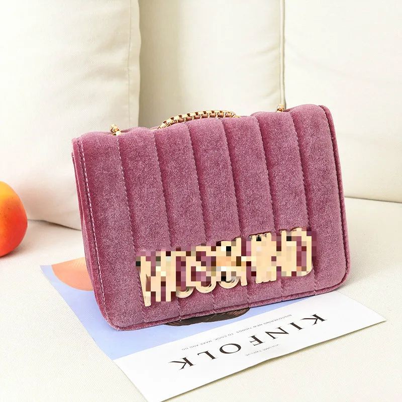 

Luxury Handbags Ladies Short pile Messenger Bag Iconic Classic Crossbody Flap Bag With A Chain Style Strap, Picture
