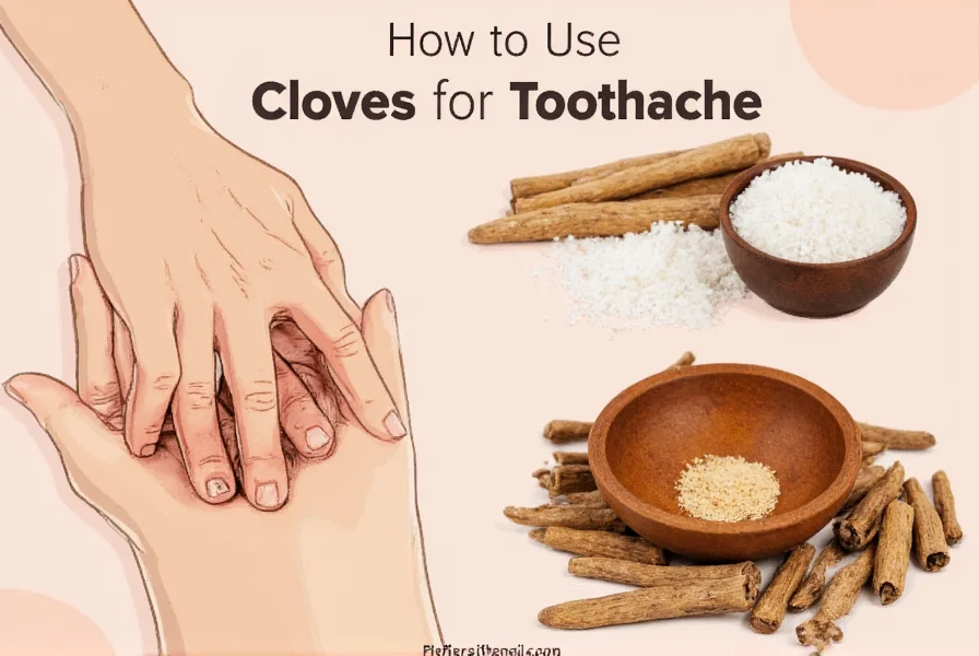Whole cloves placed near affected tooth for natural toothache relief